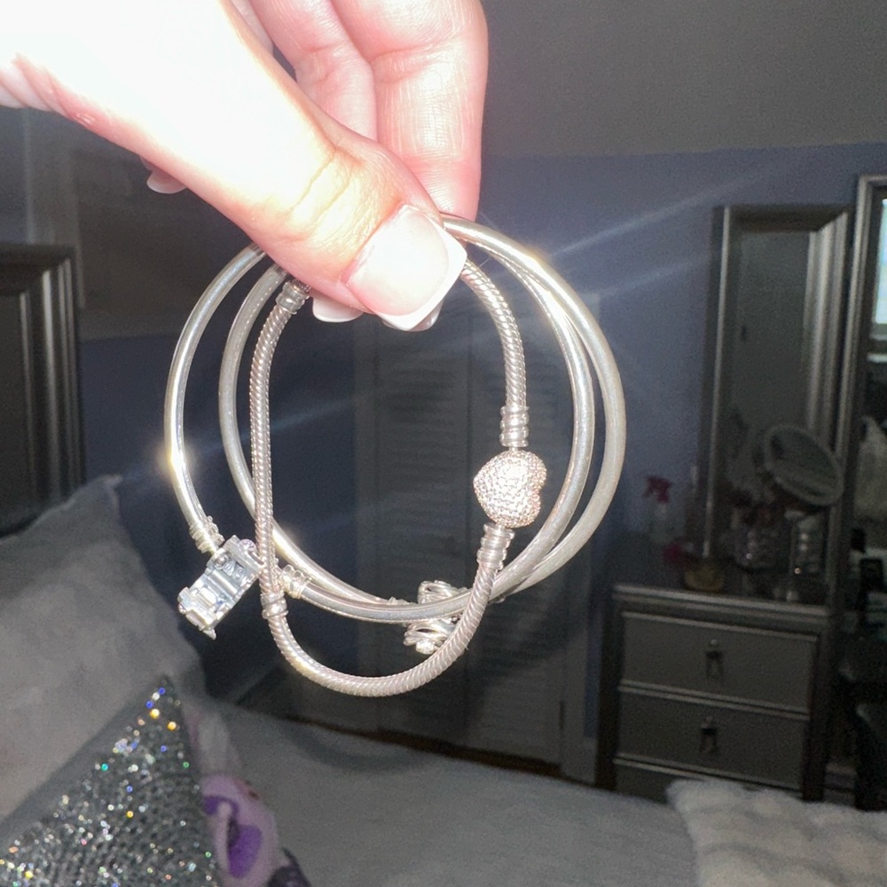 Pandora Silver Charm Bracelets Bundle